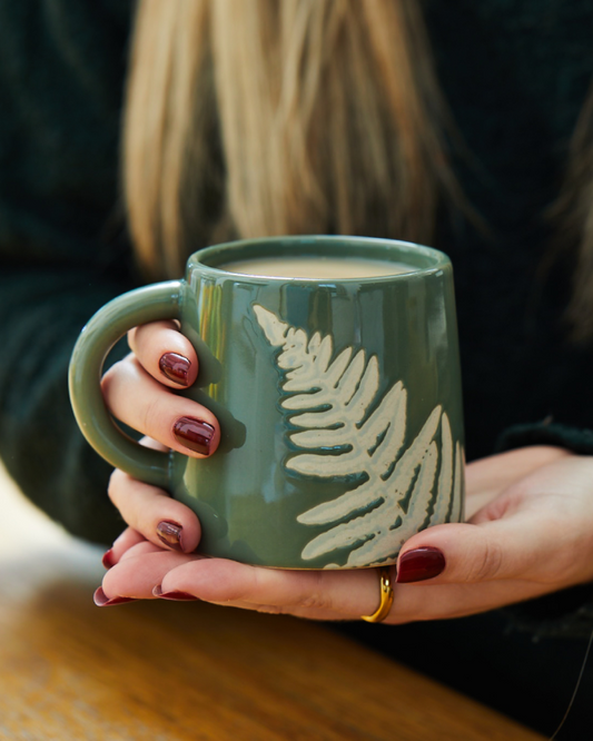Fern Leaf Botanical Mug