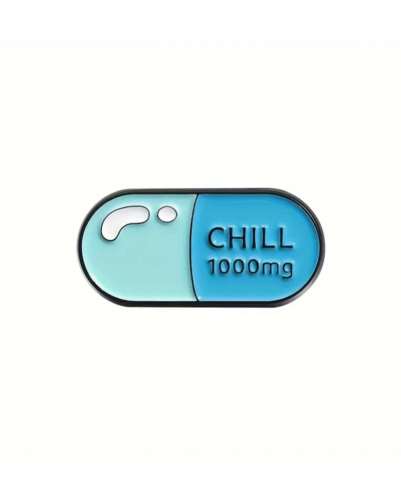 Chill Pill Enamel Pin Badge