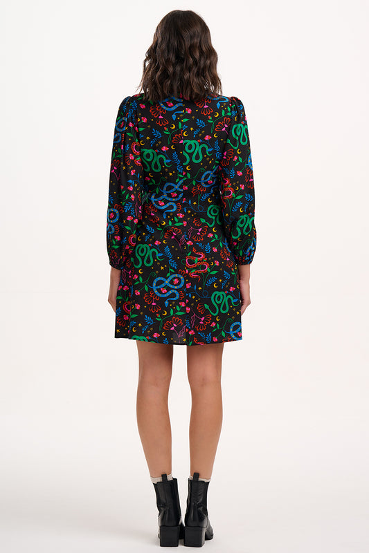 Janet Mini Dress In Snake Floral