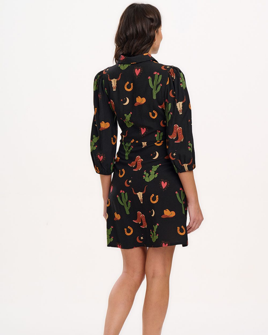 Mildred Cowgirl Shirt Dress By Sugarhill Brighton