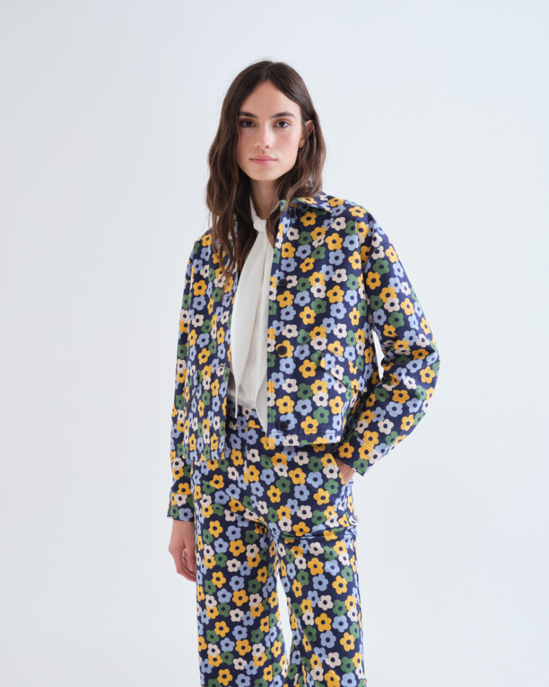 Daisy Print Chore Jacket