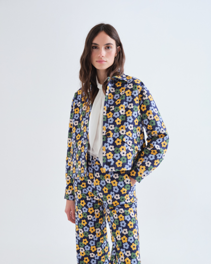 Daisy Print Chore Jacket