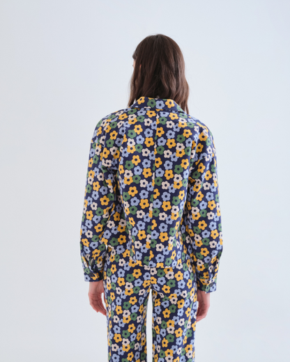 Daisy Print Chore Jacket