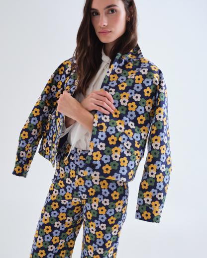Daisy Print Chore Jacket