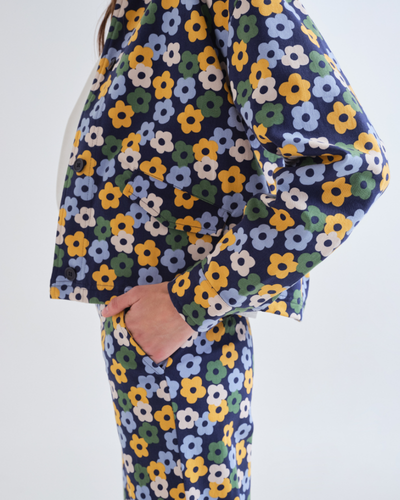 Daisy Print Chore Jacket