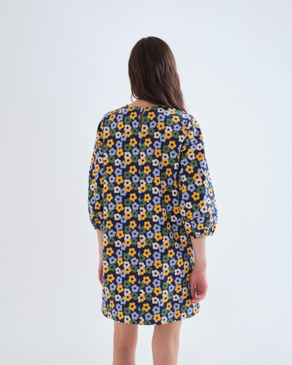 Daisy Print Mini Dress