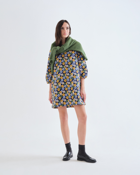 Daisy Print Mini Dress