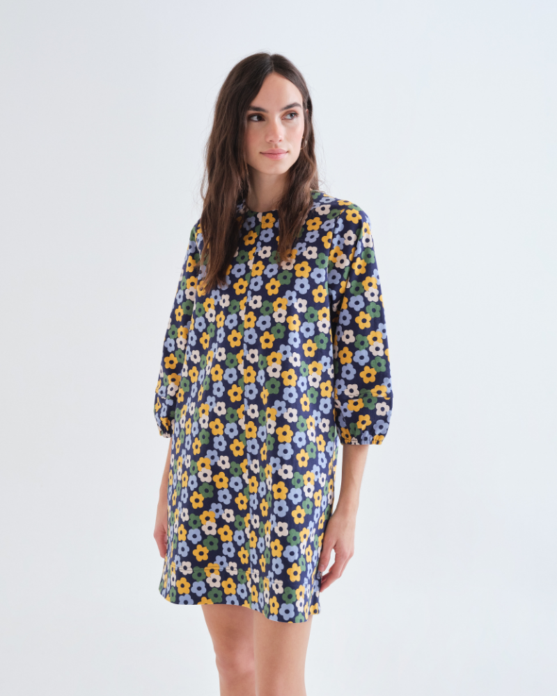 Daisy Print Mini Dress
