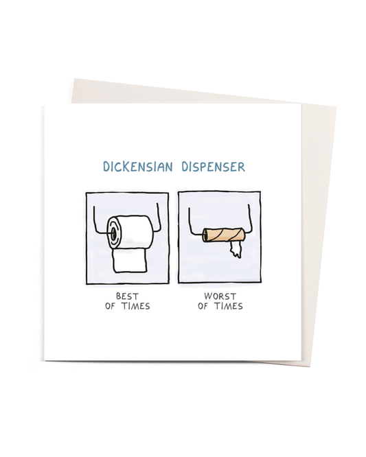 Dickensian Dispenser Greeting Card