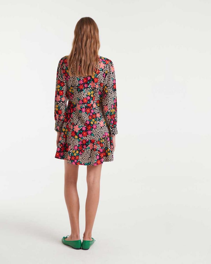 Guardino Ditsy Floral Button Down Mini Dress Compania Fantastica