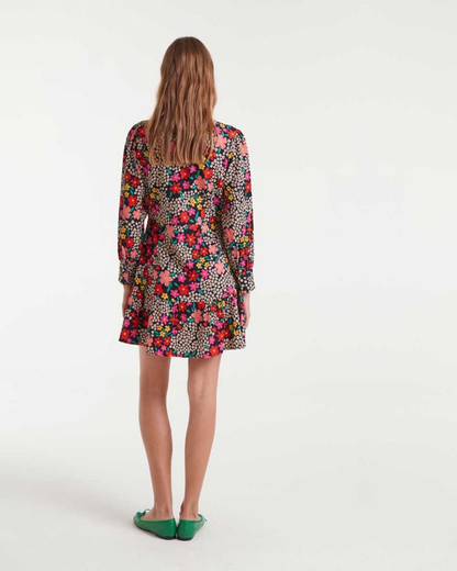 Guardino Ditsy Floral Button Down Mini Dress Compania Fantastica