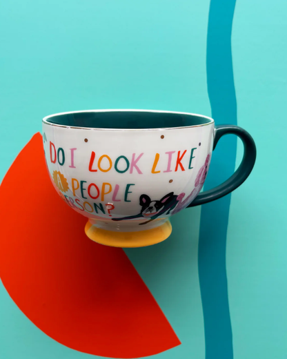 "Do I Look Like A People Person" Dog House Cup