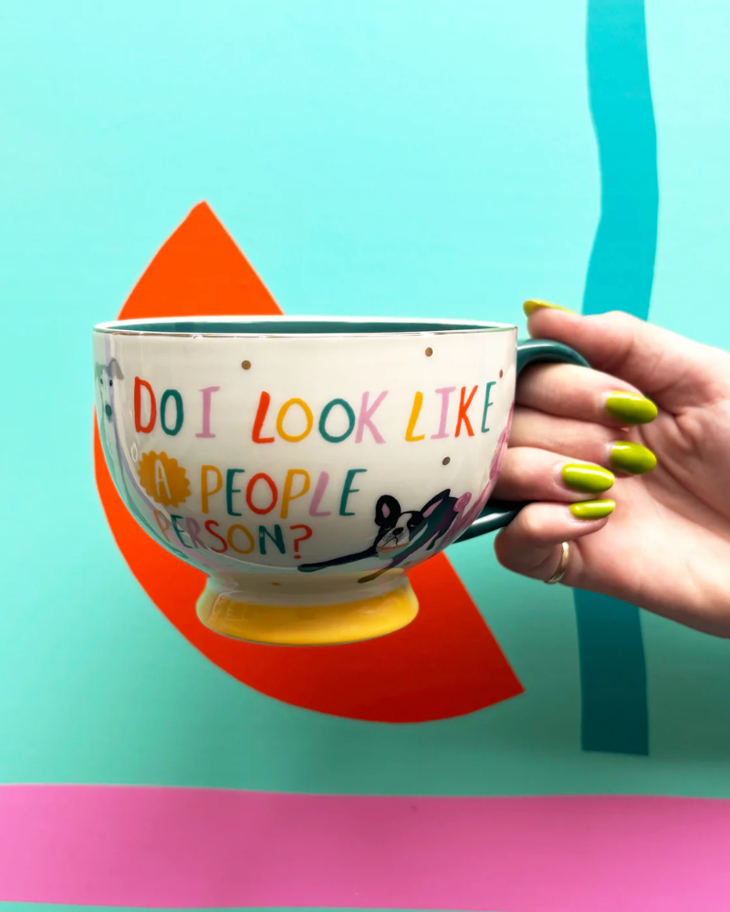 "Do I Look Like A People Person" Dog House Cup