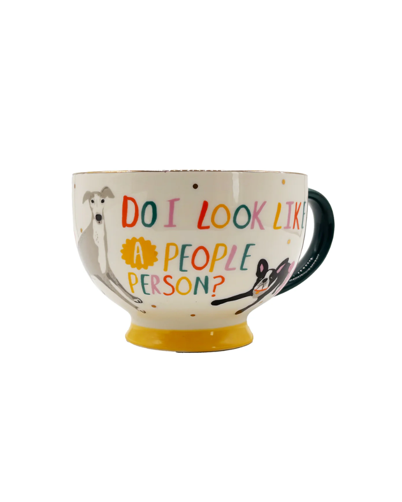 "Do I Look Like A People Person" Dog House Cup