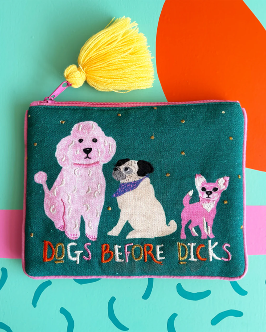 Dogs Before Dicks Zipper Pouch