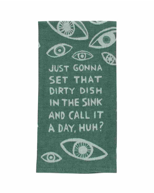 Dish In The Sink Kitchen Towel