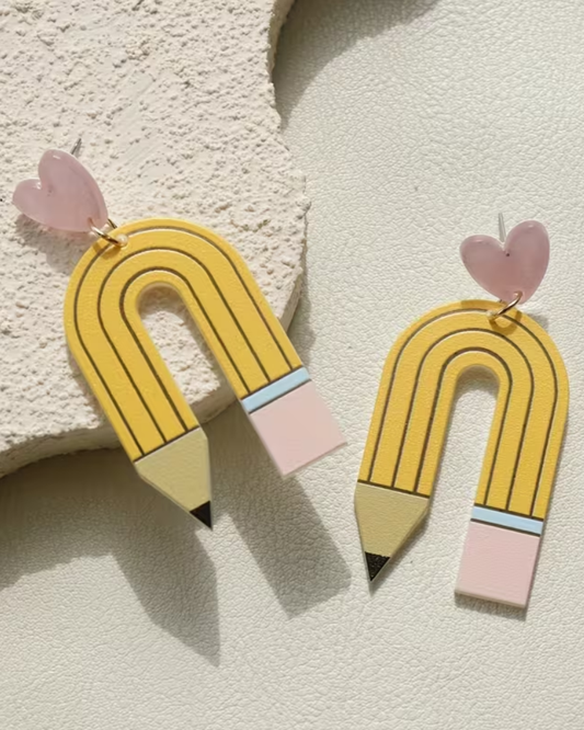 Curvy Pencils Statement Earrings
