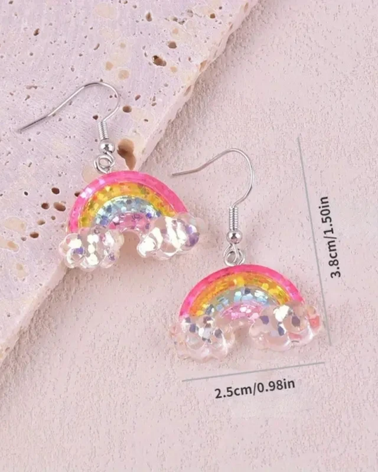 Cute Rainbow Drop Earrings
