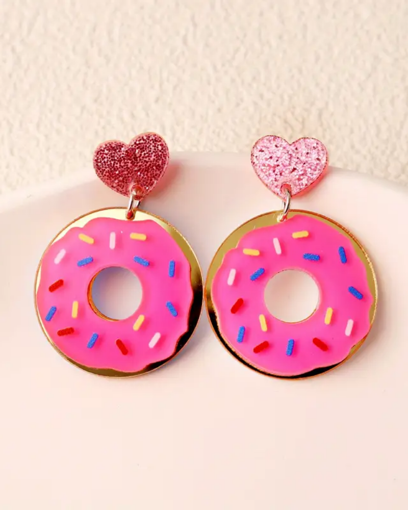 Donut Acrylic Earrings