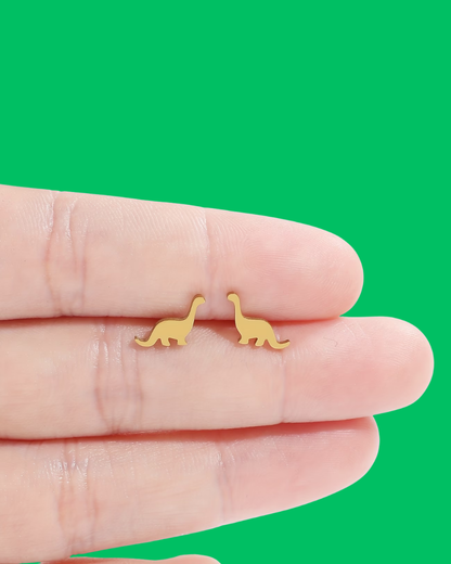 Tiny Dinosaur Stud Earrings
