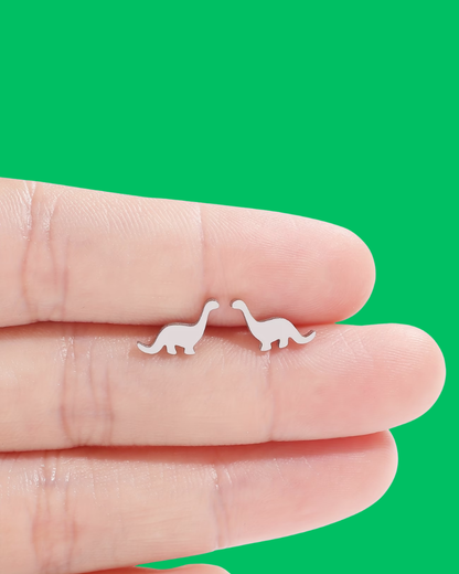 Tiny Dinosaur Stud Earrings