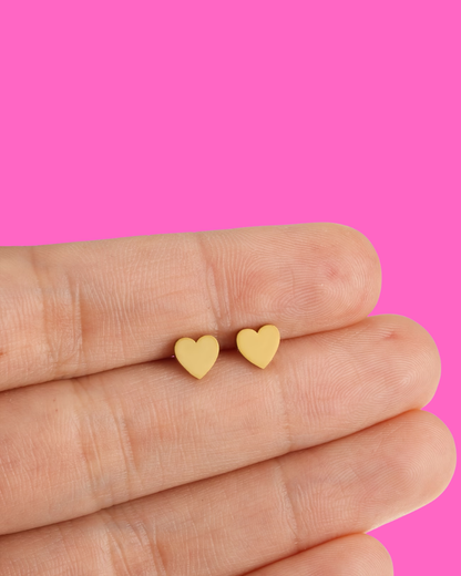 Tiny Heart Stud Earrings
