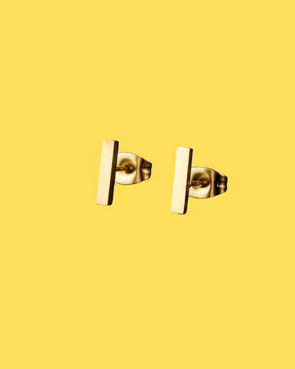 Tiny Rectangles Stud Earrings