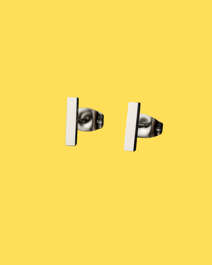 Tiny Rectangles Stud Earrings