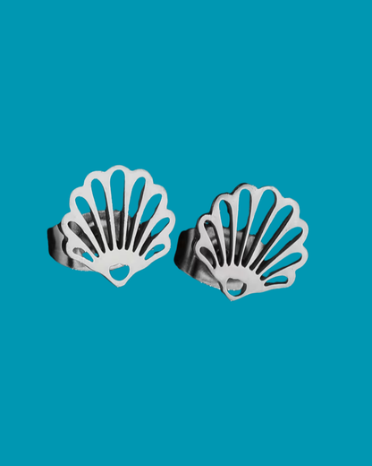 Tiny Sea Shell Stud Earrings