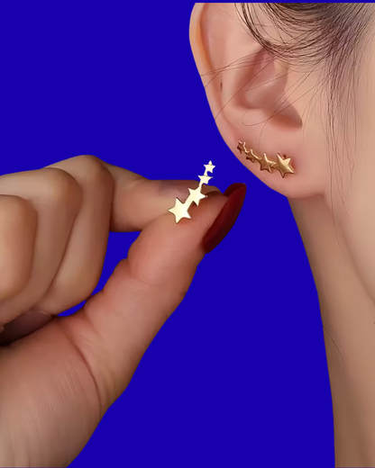 Tiny Shooting Stars Stud Earrings