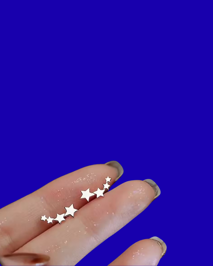 Tiny Shooting Stars Stud Earrings