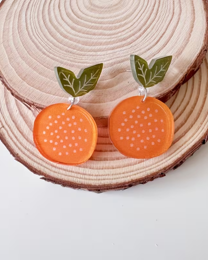 Oranges Acrylic Earrings