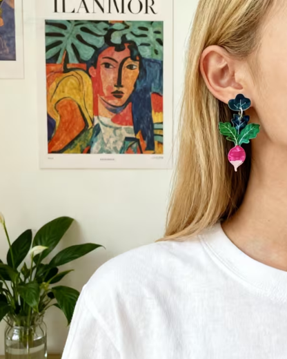 Radishes Acrylic Earrings