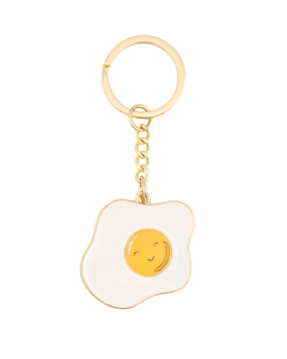 Fried Egg Enamel Keyring