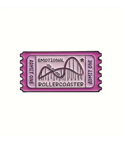 Emotional Rollercoaster Enamel Pin Badge