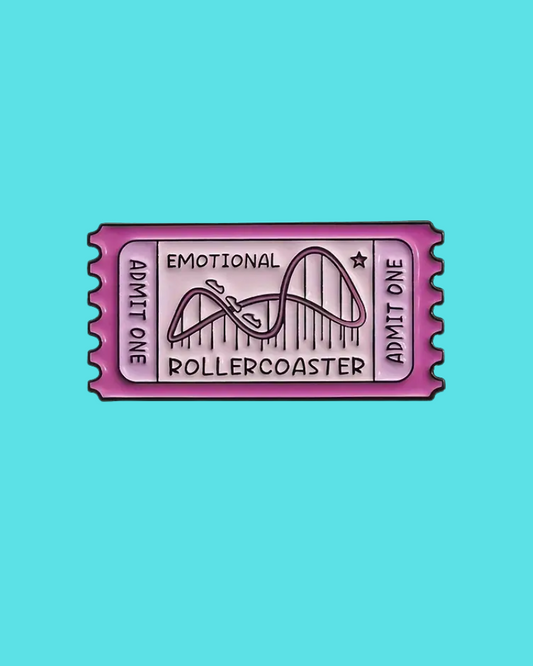 Emotional Rollercoaster Enamel Pin Badge