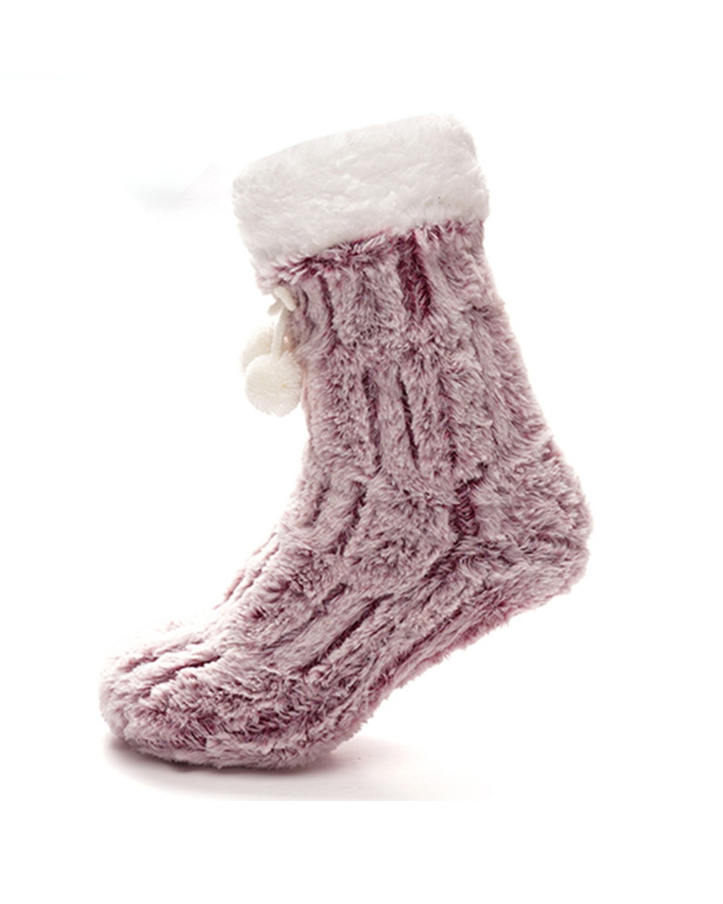 Faux Fur Luxe Sherpa Slipper Socks