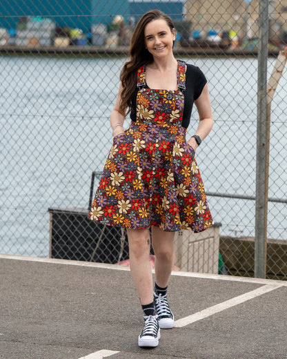 Love Bugs Flared Pinafore Dress