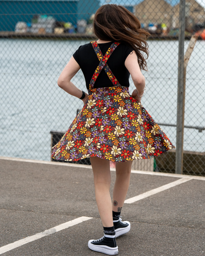 Love Bugs Flared Pinafore Dress