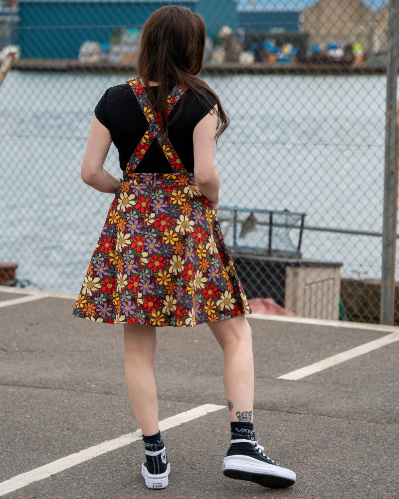 Love Bugs Flared Pinafore Dress