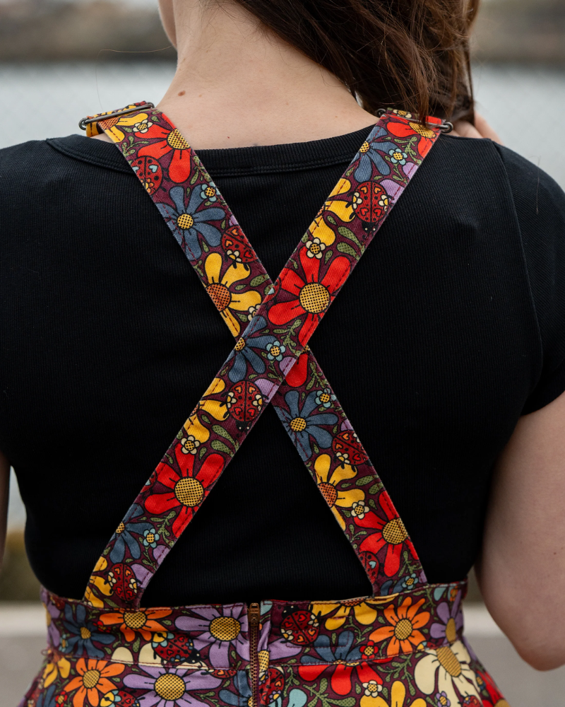 Love Bugs Flared Pinafore Dress