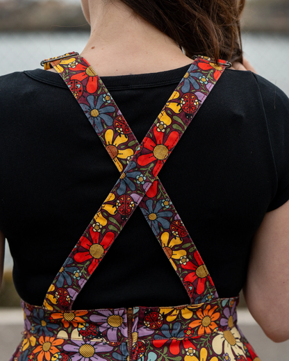 Love Bugs Flared Pinafore Dress