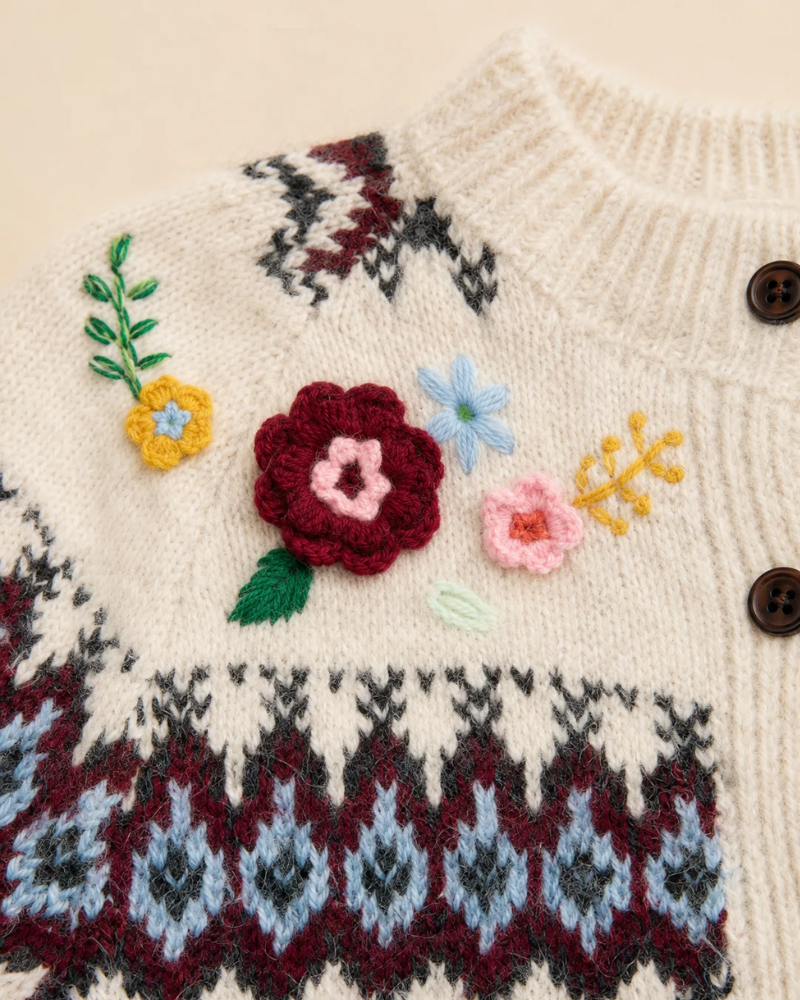 Folk Floral Fairisle Cardigan