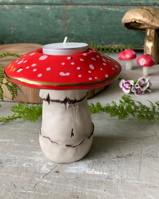 Forage Mushroom Tea Light Holder