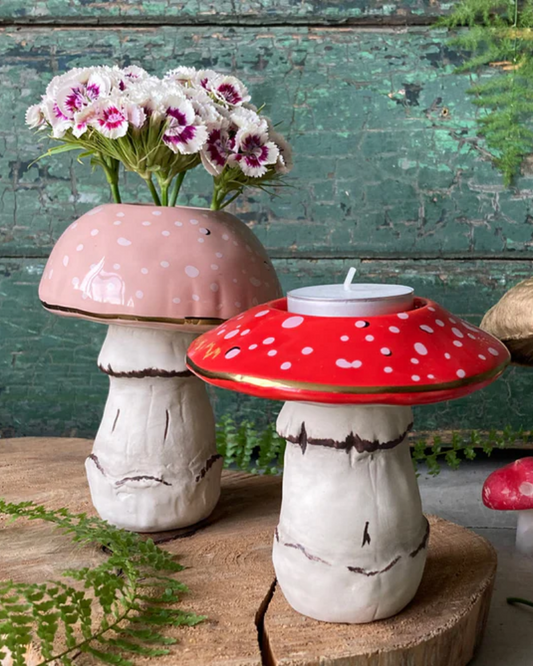 Forage Mushroom Tea Light Holder