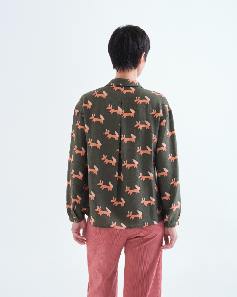 Foxy Fox Print Shirt