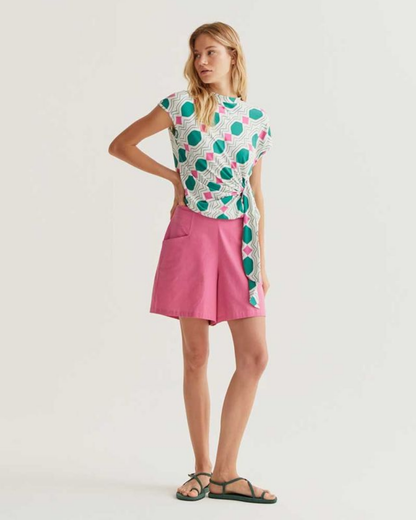 Pretty In Pink Cotton Shorts