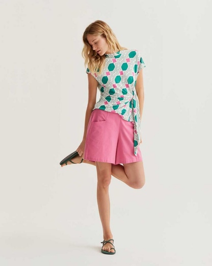 Pretty In Pink Cotton Shorts