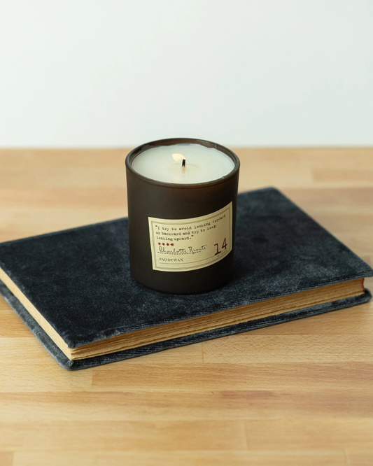 Charlotte Bronte Library 6 Oz Candle Jar