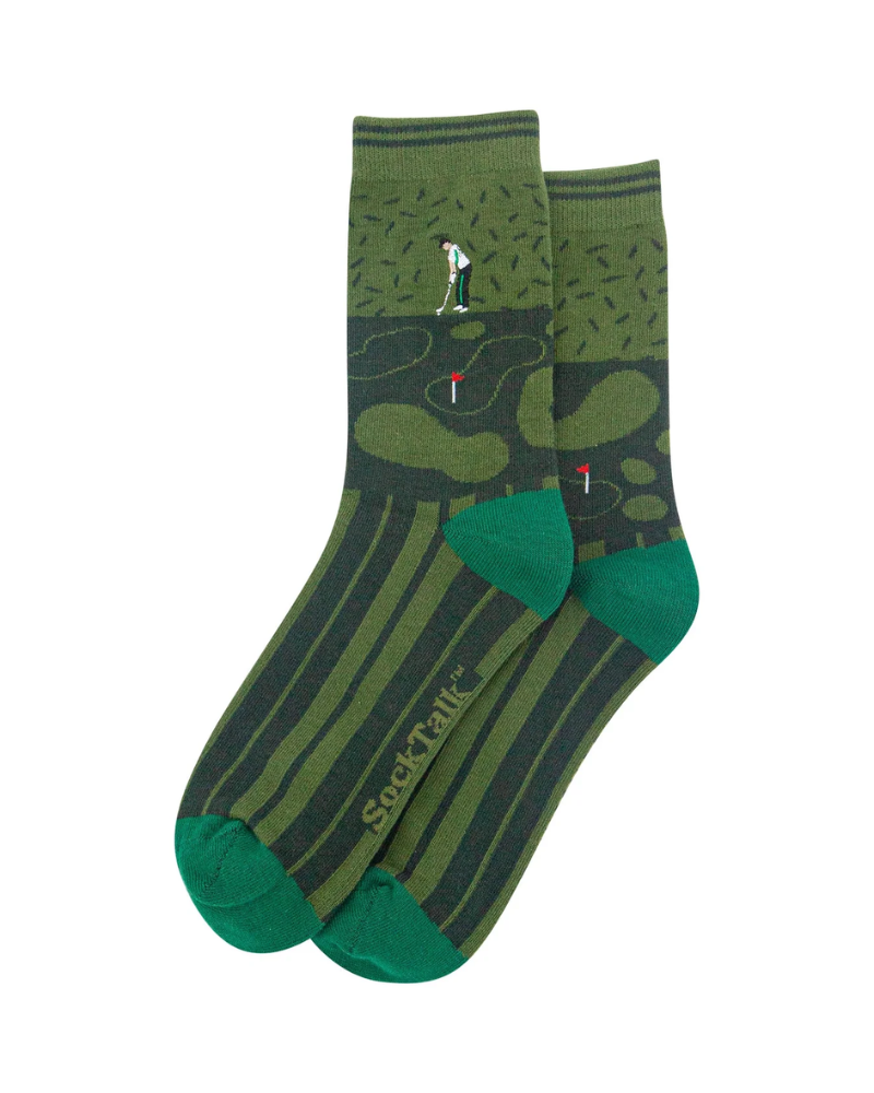 Golfer Combed Cotton Embroidered Unisex Socks